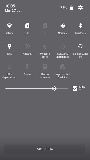 Disattiva Wi-Fi e Bluetooth