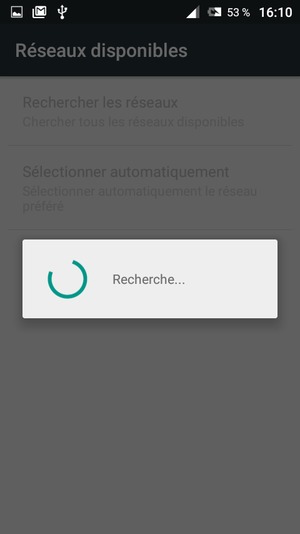 Veuillez attendre la fin de la recherche