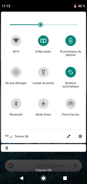 Sélectionnez le bouton Paramètres