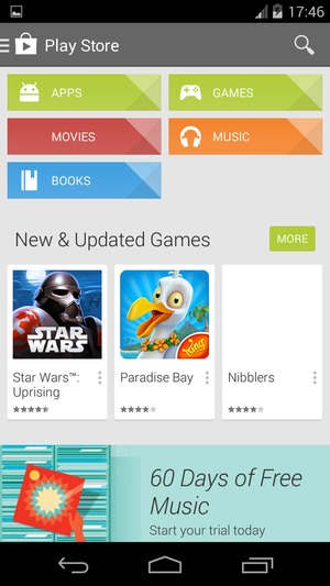 Select the Search button