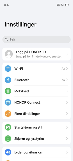 Velg Mobilnett