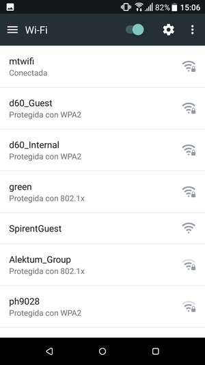 Ahora está conectado a la red Wi-Fi