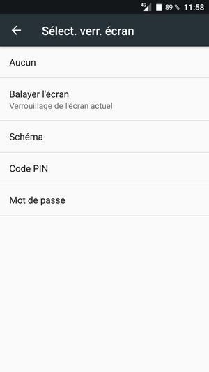 Sélectionnez Schéma