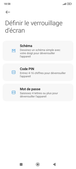 Sélectionnez Schéma