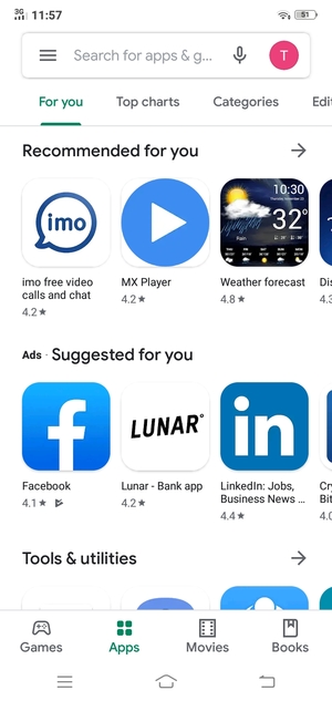 Select the Search bar