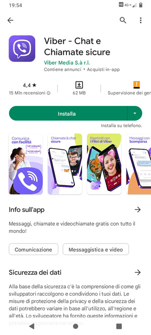 Seleziona Installa