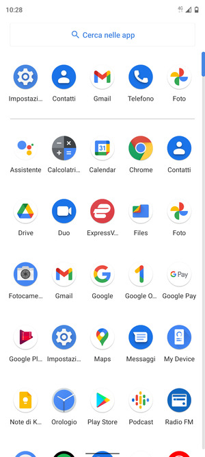 Seleziona Impostazioni