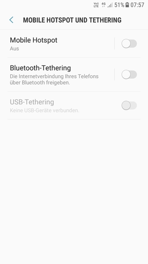Wählen Sie Mobile Hotspot