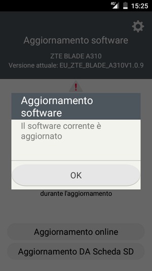 Se il tuo telefono è aggiornato, seleziona OK