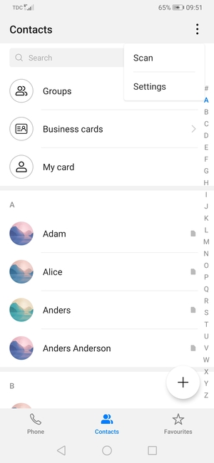 Select Settings