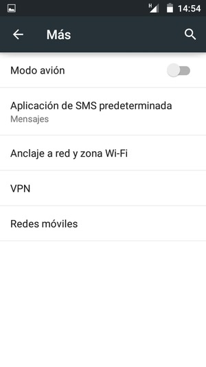 Seleccione Anclaje a red y zona Wi-Fi