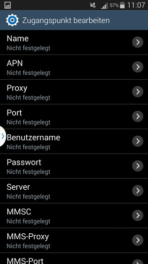 Geben Sie Internet-Informationen ein