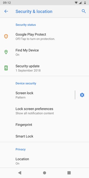Your phone is now secure with a screen lock