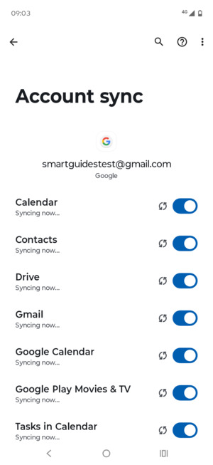 Your contacts from Google will now be synced to your phone