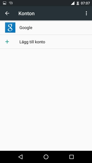 Välj Google