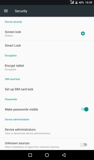 To change the PIN for the SIM card, return to the Security menu and select Set up SIM card lock