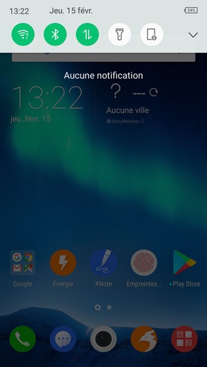 Déroulez à nouveau le menu du haut