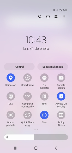 Desactive Ubicación