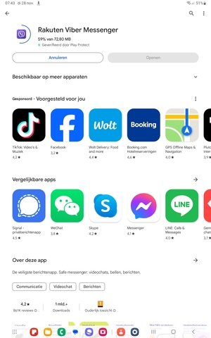 Wacht tot het installatieproces beëindigd is