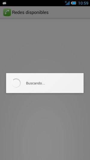 Espere a que la búsqueda termine