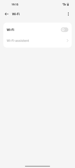 Schakel Wi-Fi in