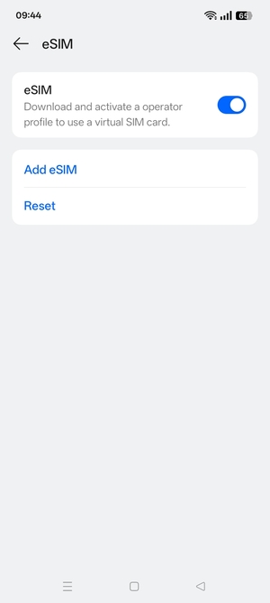 Select Add eSIM