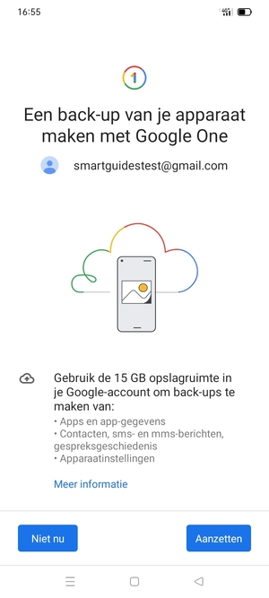 Selecteer Aanzetten