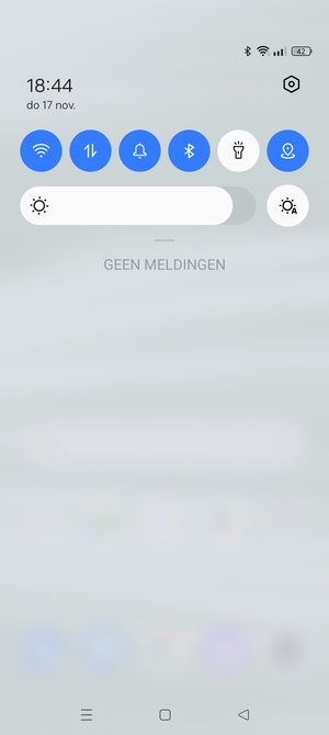 Schuif naar beneden in het bovenste menu opnieuw