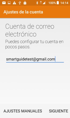 Introduzca su dirección Gmail o Hotmail . Seleccione SIGUIENTE