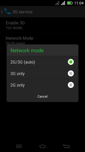 Select your preferred option