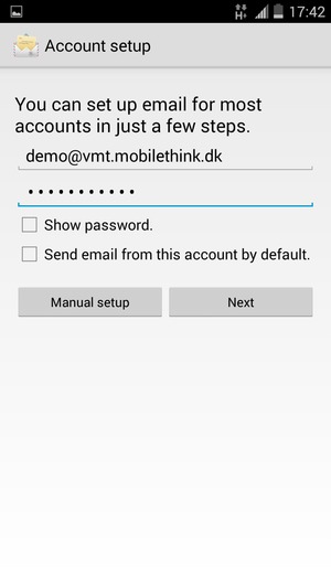 Enter your Email address and password. Select Next