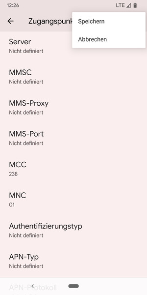 Wählen Sie Speichern