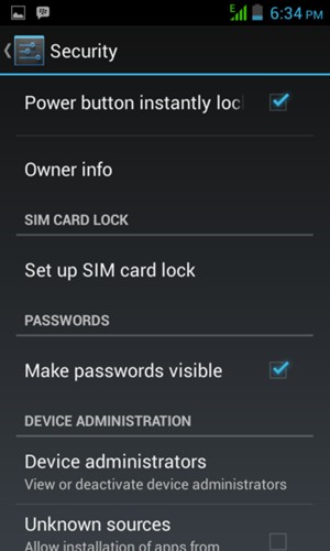 To change the PIN for the SIM card, return to the Security menu and select Set up SIM card lock