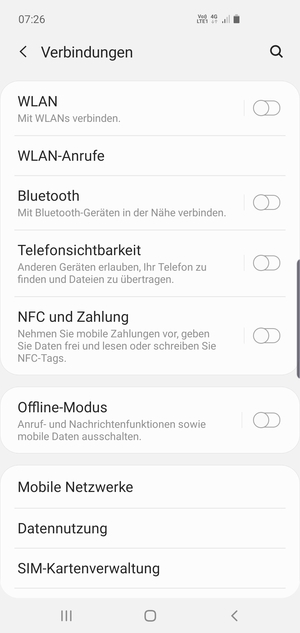 Wählen Sie WLAN