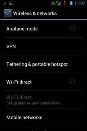 Select Tethering & portable hotspot