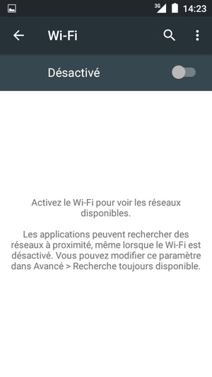Activer le Wi-Fi