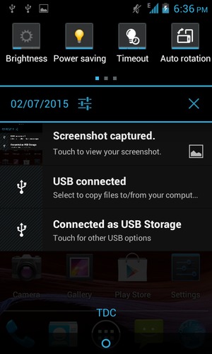 Scroll to and select Power saving