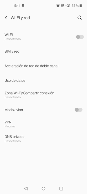 Seleccione Wi-Fi