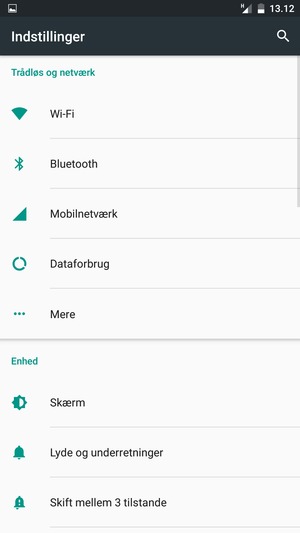 Vælg Mobilnetværk