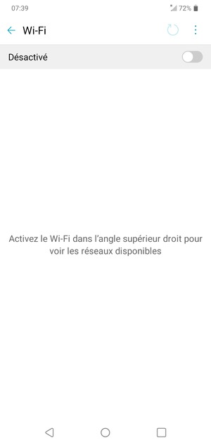 Activer le Wi-Fi