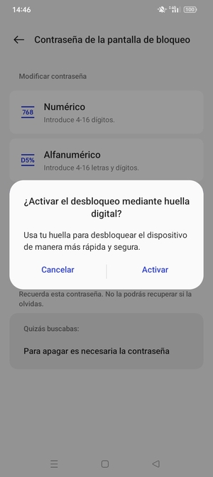 Seleccione la opción deseada