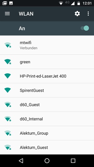 Sie sind nun mit dem WLAN-Netzwerk verbunden