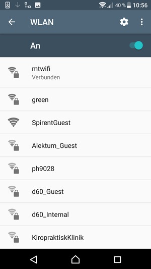 Sie sind nun mit dem WLAN-Netzwerk verbunden