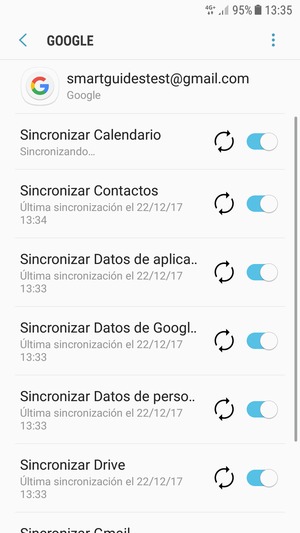 Su información será sincronizada