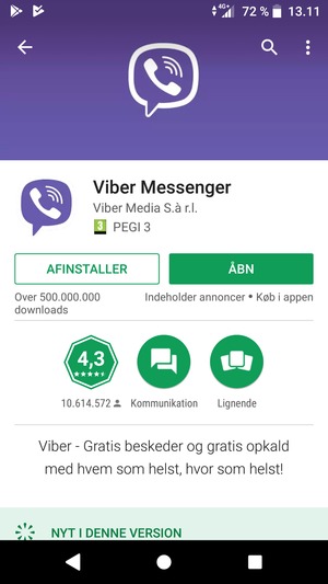 Vælg ÅBN