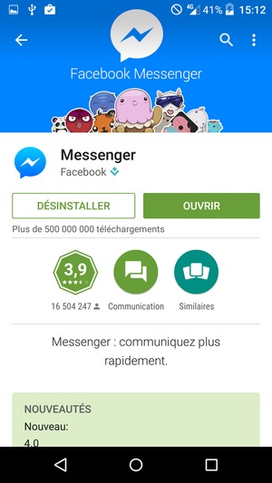 Sélectionnez OUVRIR