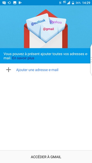 Sélectionnez Ajouter une adresse e-mail