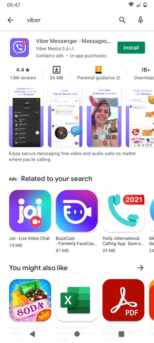 Select the app