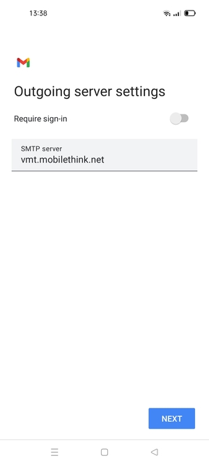 Turn off Require sign-in and select NEXT