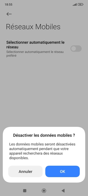 Sélectionnez OK